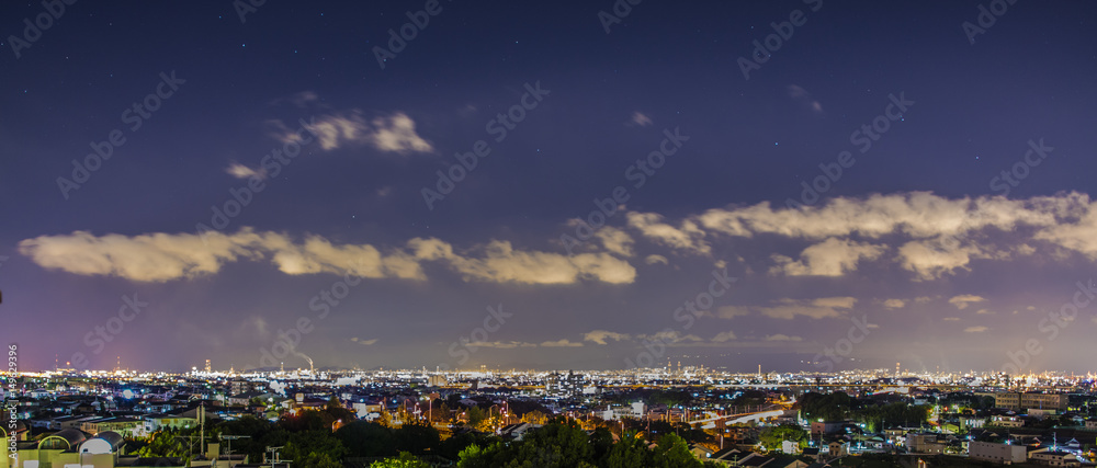 Obraz premium 都会の星空