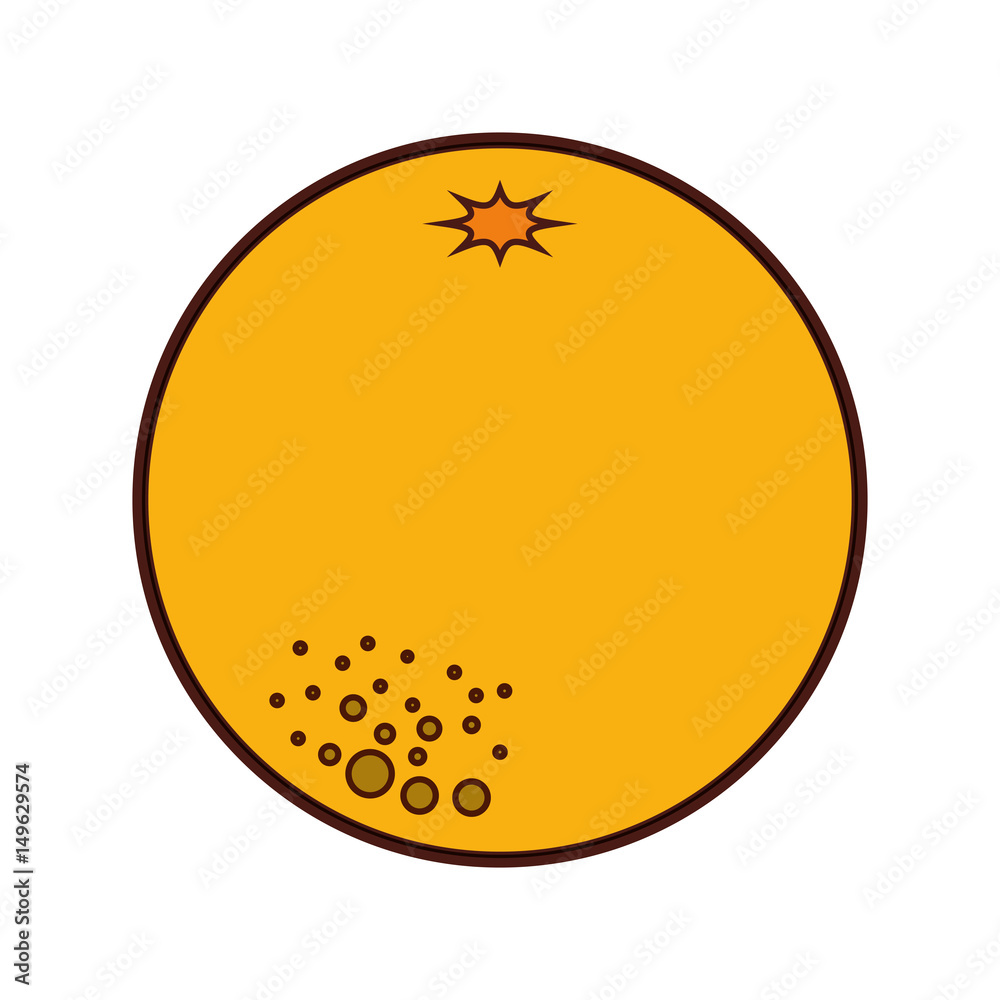 orange fresh fruit icon vector illustration design orange fresh fruit icon vector illustration design
