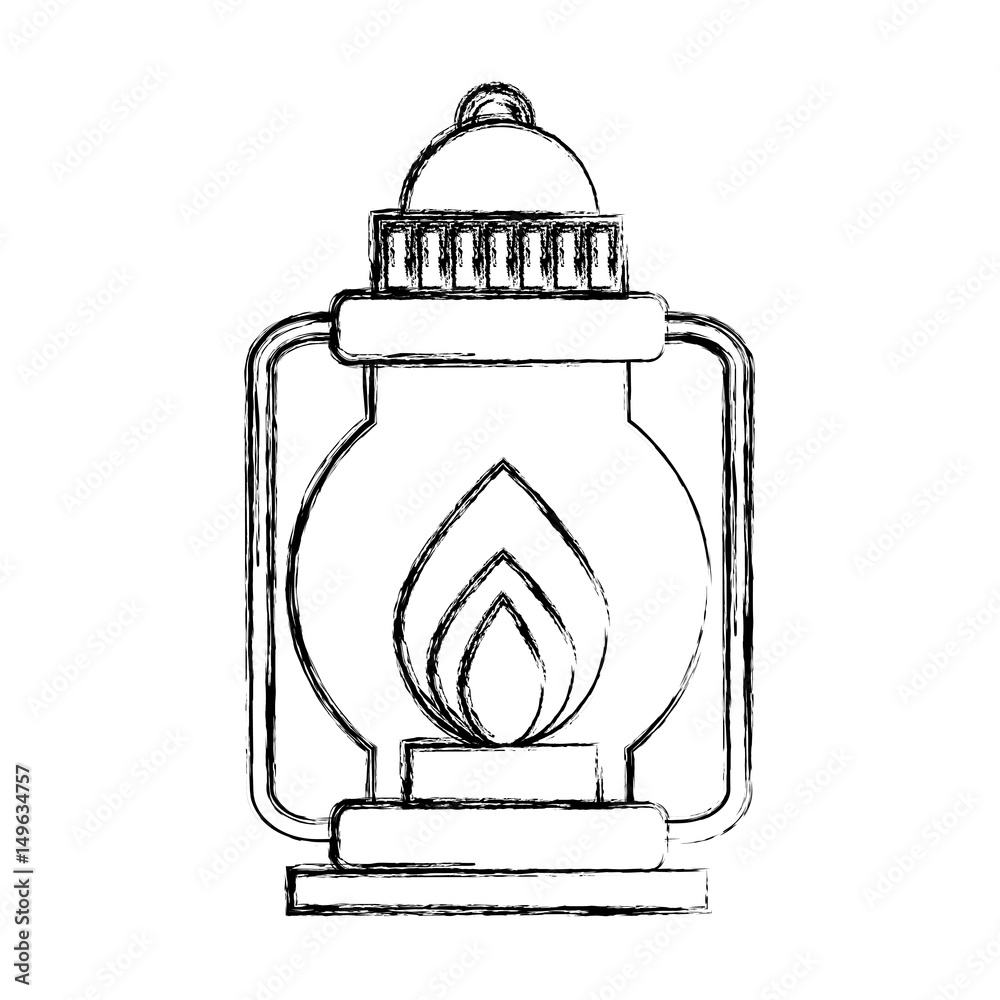 camping lantern isolated icon vector illustration design camping lantern isolated icon vector illustration design
