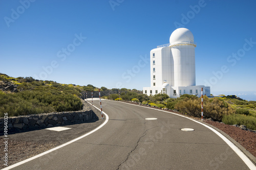 Mount Teide Observatory on the slopes of Teide volcano in Tenerife