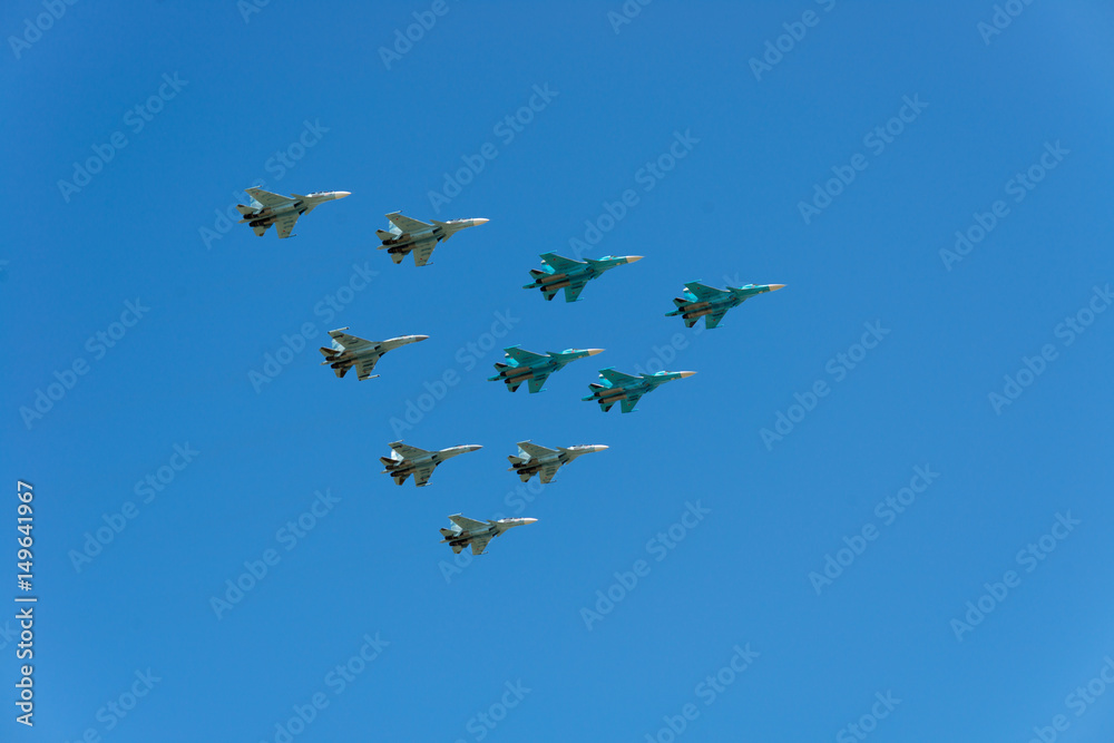 Moscow, the parade on May 9, 2017 aircraft Moscow, the parade on May 9, 2017 aircraft