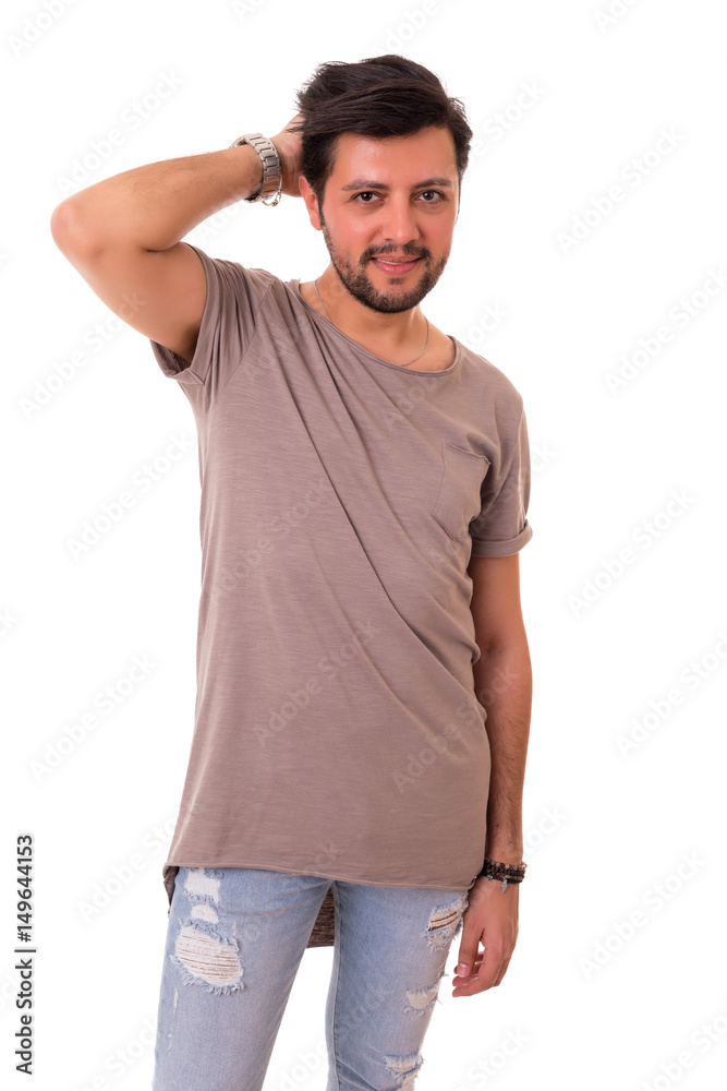 Studio shot of a young man Studio shot of a young man