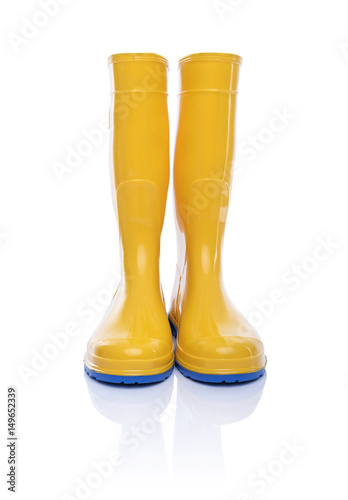 Rubber boots isolate. photo