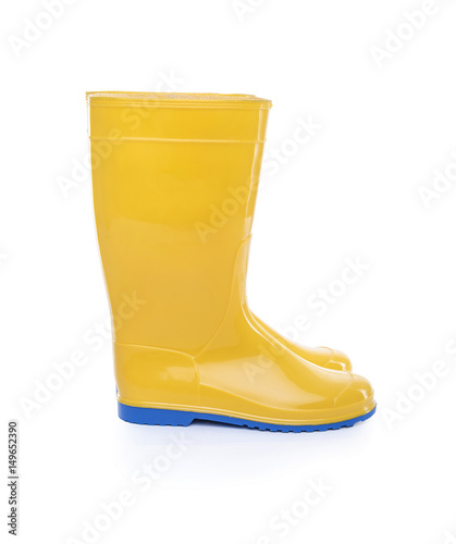 Rubber boots isolate. photo