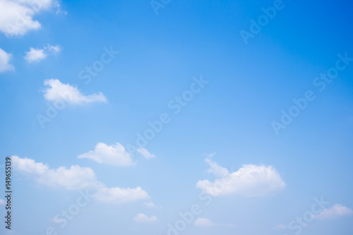 Group of a beautiful clouds in the blue sky background.