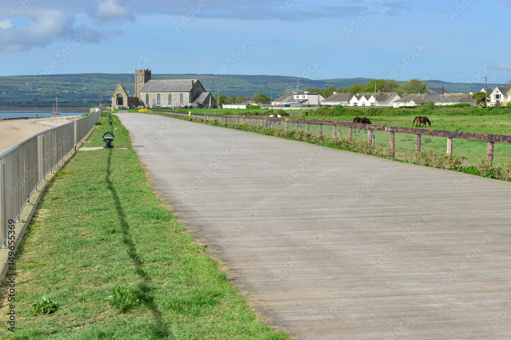 The beach area at Dungarvan which also included the board walk