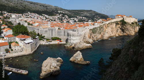 Fototapeta Naklejka Na Ścianę i Meble -  Varying colours of the Dubrovnik skyline