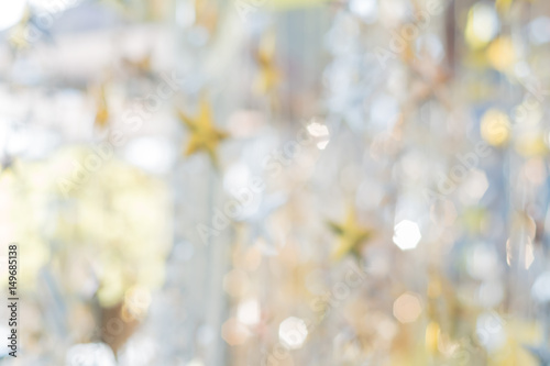 abstract blur background on new year and christmas day,with star and bokeh