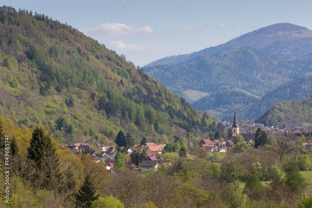 Fototapeta premium Village d'Alsace