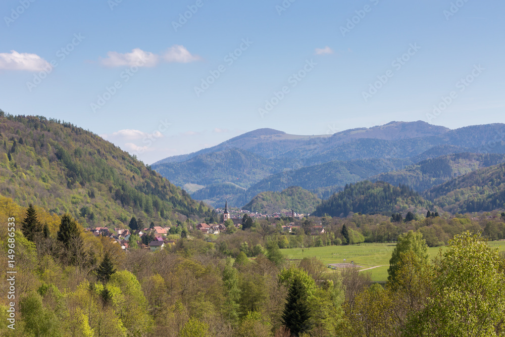 Obraz premium Wioska Alzacji