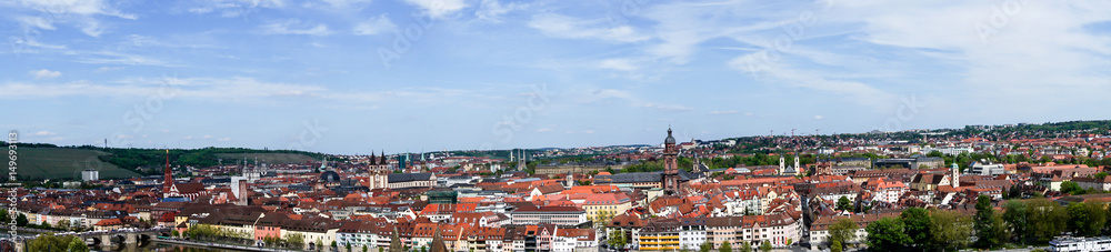 Stadtlandschaft Panorama von Würzburg