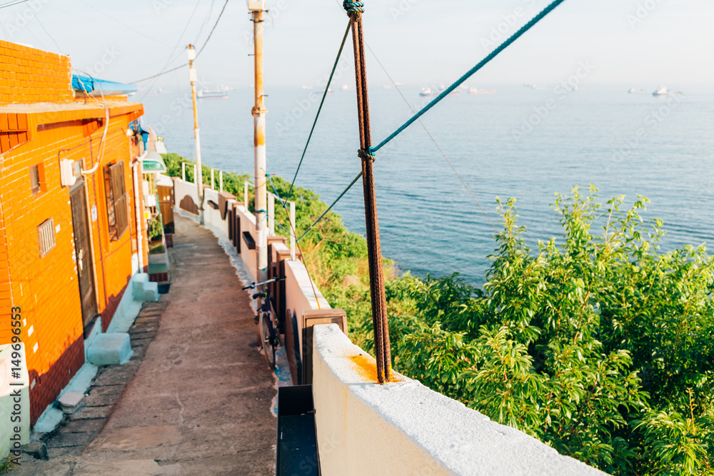 Sea village in South Korea