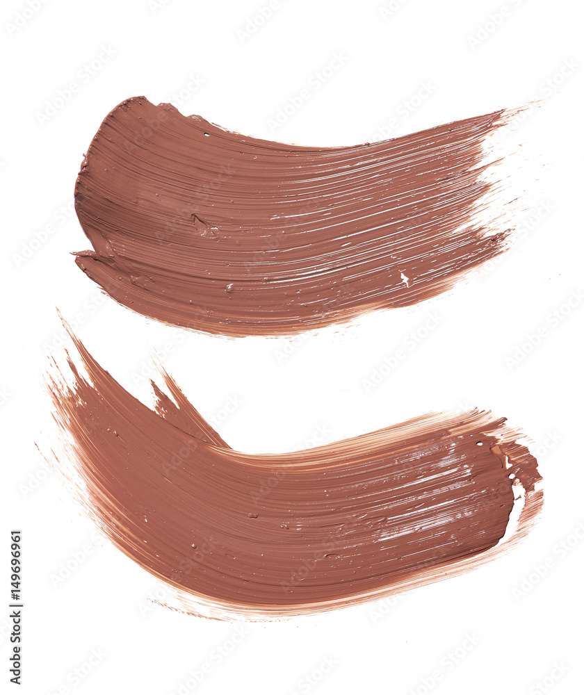 smear paint of cosmetic and beauty products. make up accessories smear paint of cosmetic and beauty products. make up accessories