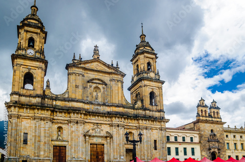 View on Cathedral of Bogota in Colombia