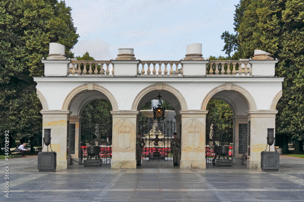 Fototapeta premium Warschau, Grab des unbekannten Soldaten