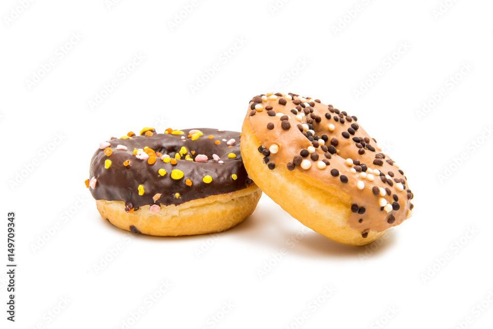 Donuts in glaze