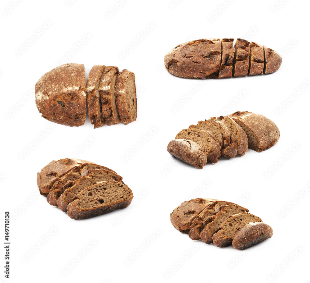 Fotografie Sliced loaf of bread isolated