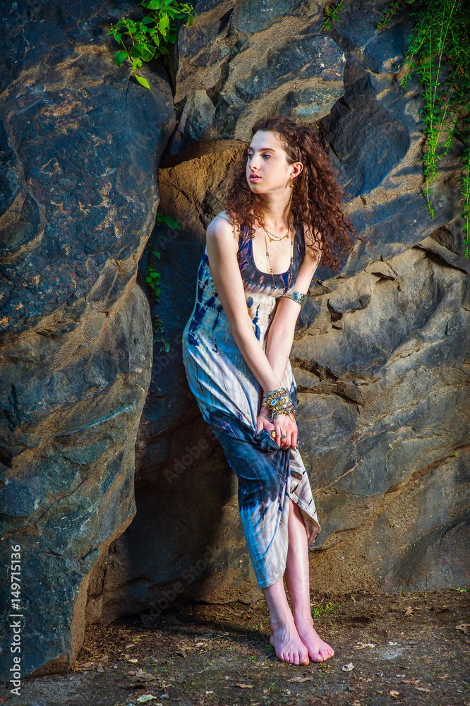 American teenage girl summer fashion in New York