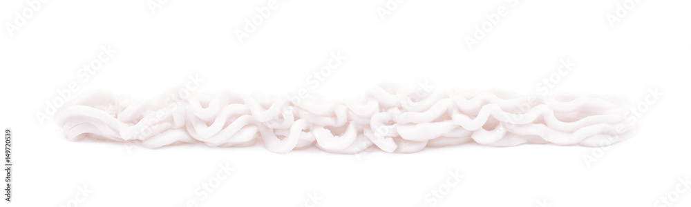 Line of frosting cream isolated Line of frosting cream isolated