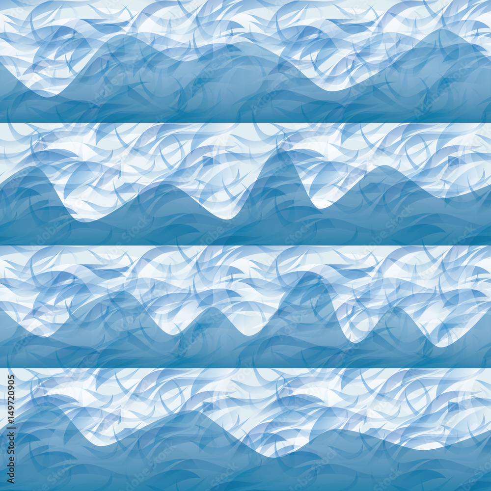 Obraz premium See seamless pattern, vector illustration