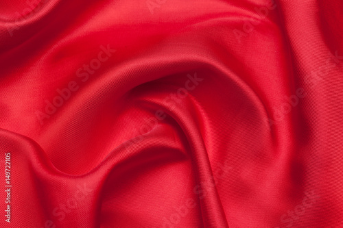 Red cloth waves background texture