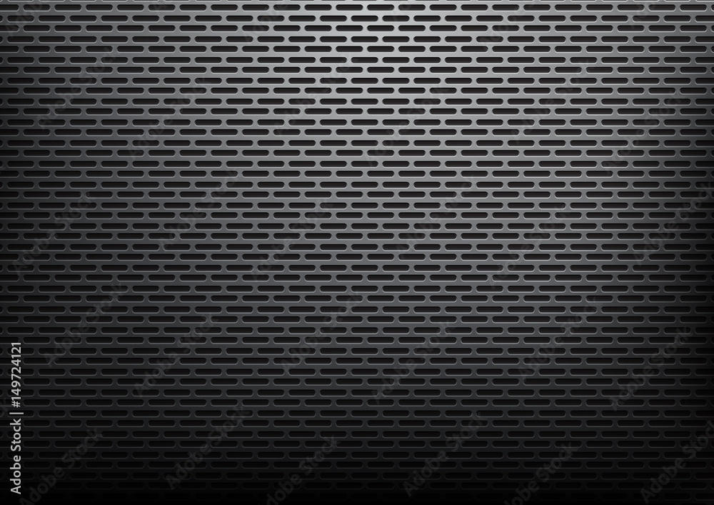 Abstract black rounded rectangles metallic, steel materials background Abstract black rounded rectangles metallic, steel materials background