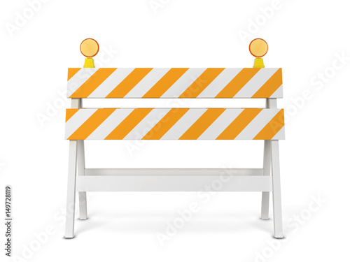 Canvas Print Safety roadblock