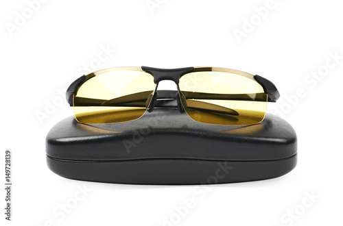 Pair of shade glasses isolated