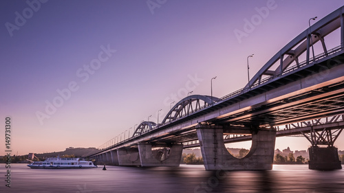 High Dynamic Range Imaging. Metro bridge. Kiev,Ukraine