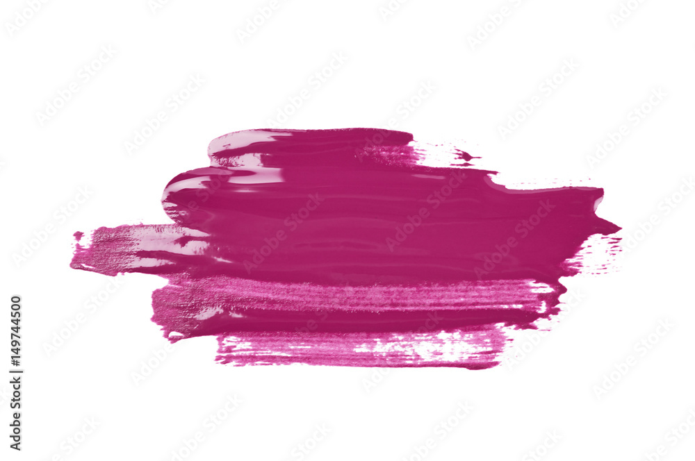 Smudged splash of paint isolated