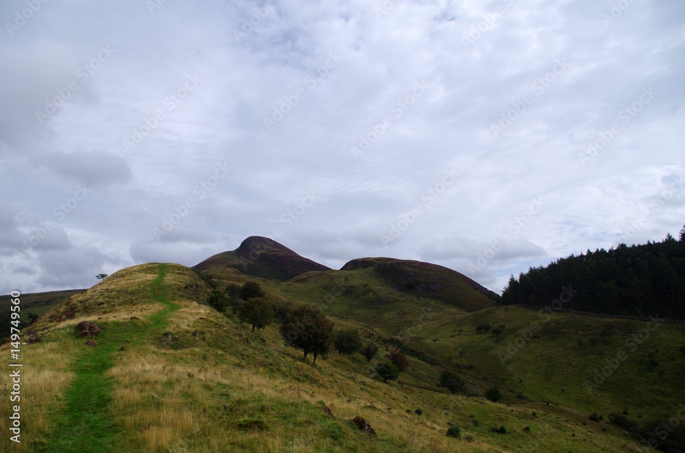 Ausblick von Berg in den schottischen Highlands