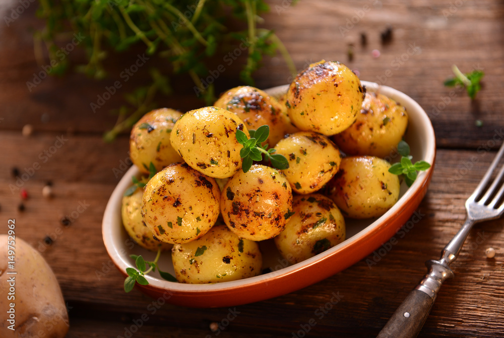 Roasted young potatoes Roasted young potatoes