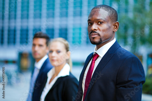 portrait of multiracial business team