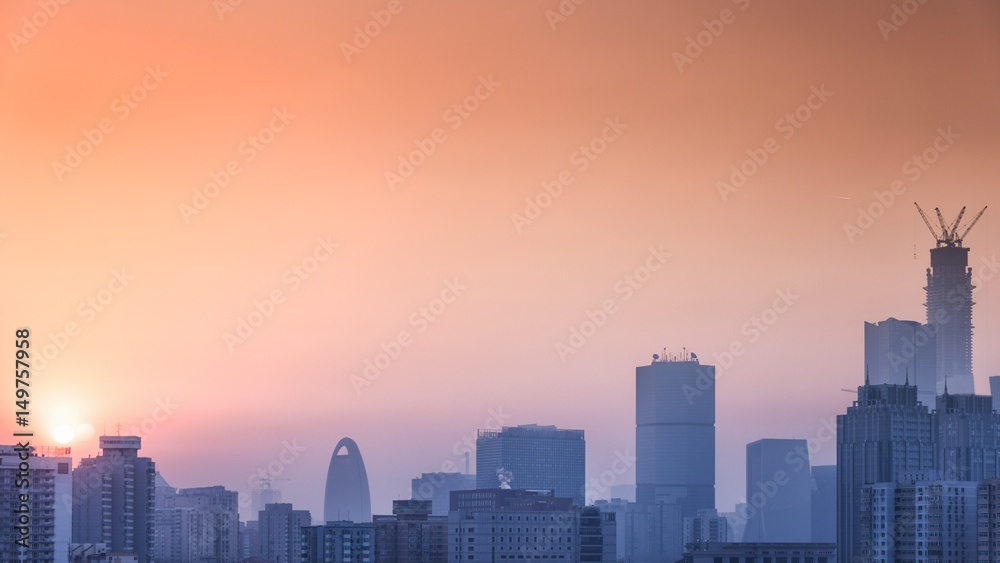 Early morning cityscape of Beijing