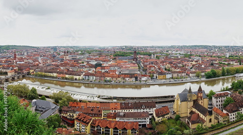 Panorama von der Altstadt von Würzburg