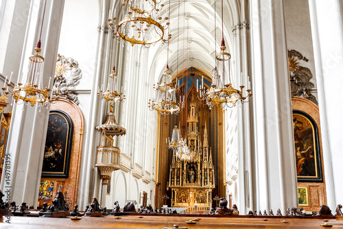  Gothic Interior of Augustinian Church Augustinerkirche in Vienna