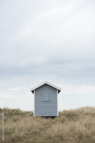 Small beach hut down by the seashore