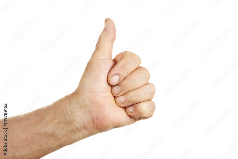 Hands of old senior on a white background Hands of old senior on a white background