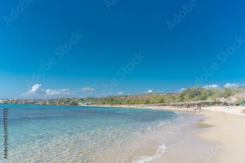 Cuba - Caribbean beach Playa Rancho Luna in Cienfuegos. Sandy coast © carles