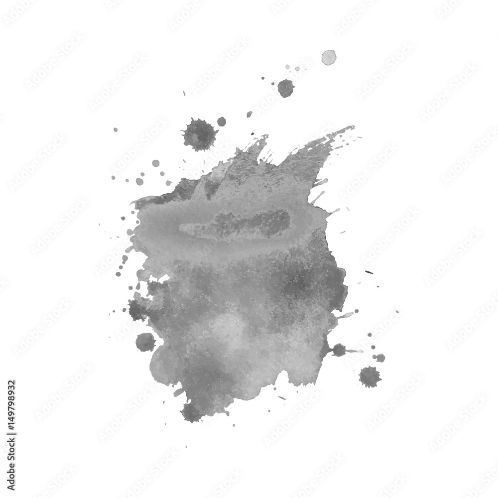 Abstract watercolor grayscale background. Abstract watercolor grayscale background.