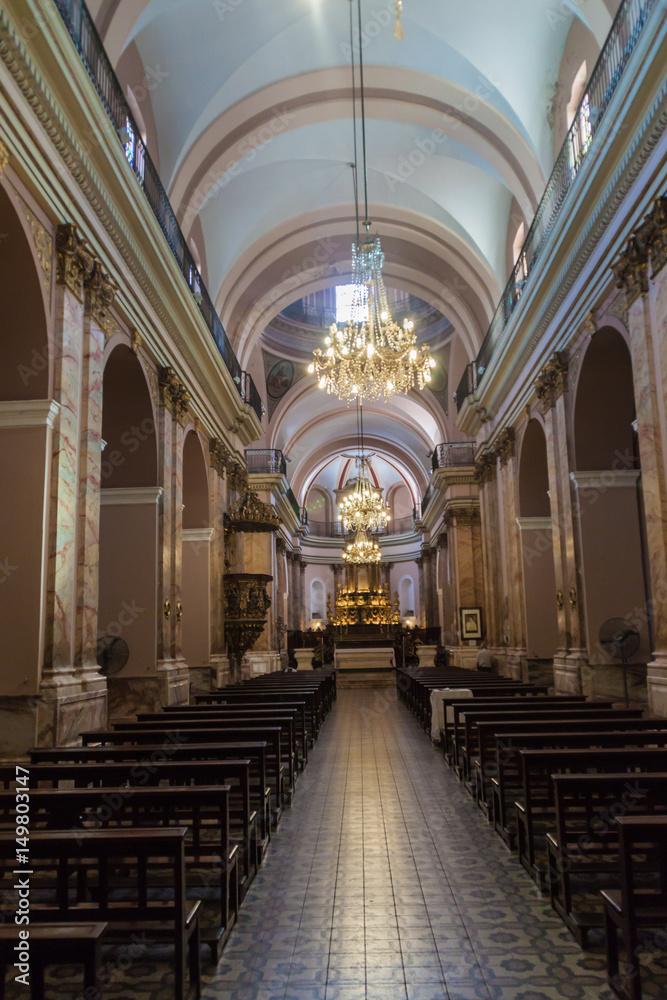  Interior of a church in Cordoba.