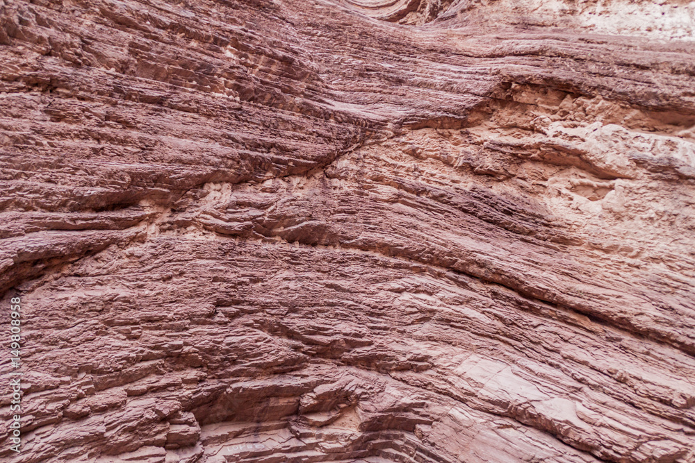 Detail of a rock formation called Amfitheatre in Quebrada de Cafayate valley, Argentina Detail of a rock formation called Amfitheatre in Quebrada de Cafayate valley, Argentina