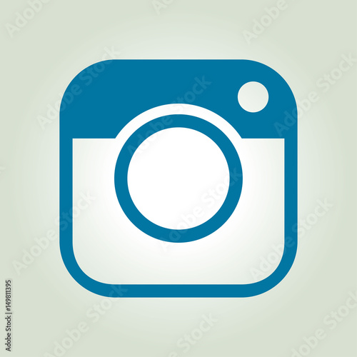 Obraz na płótnie Photo camera icon.Social media sign simbol. Hipster camera.