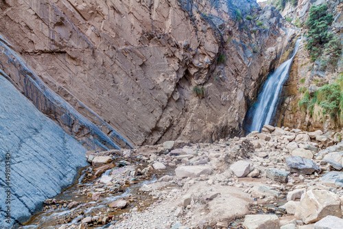 Waterfall in Garganta del Diablo valley near Tilcara village, Argentina