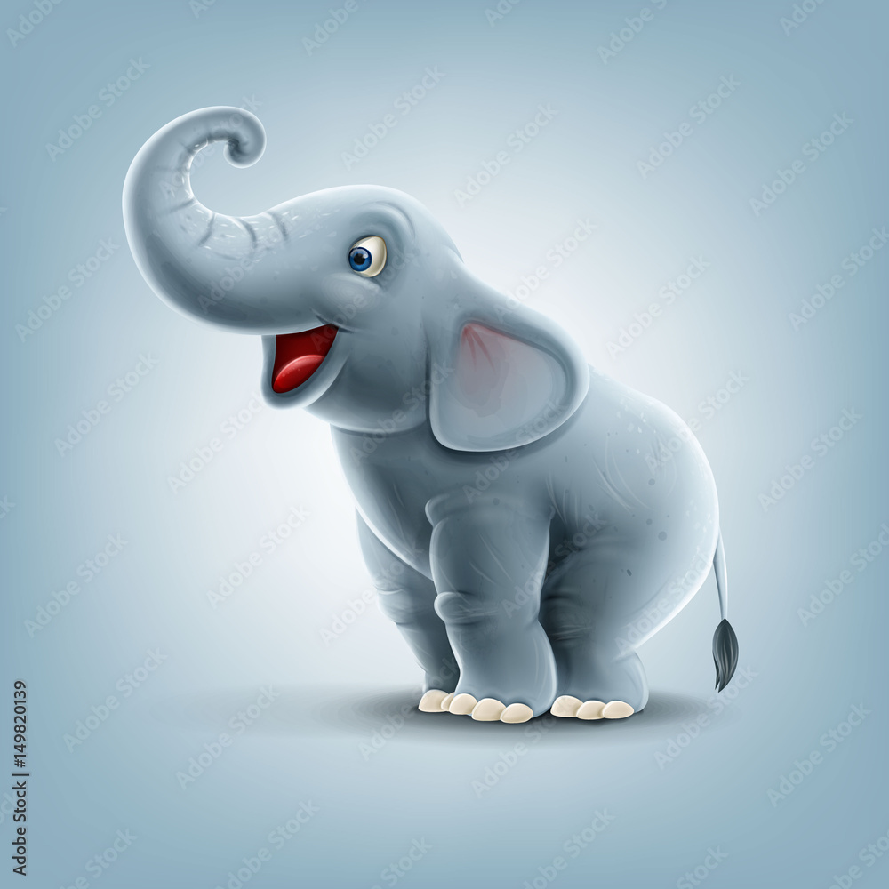 Naklejka premium elephant illustration