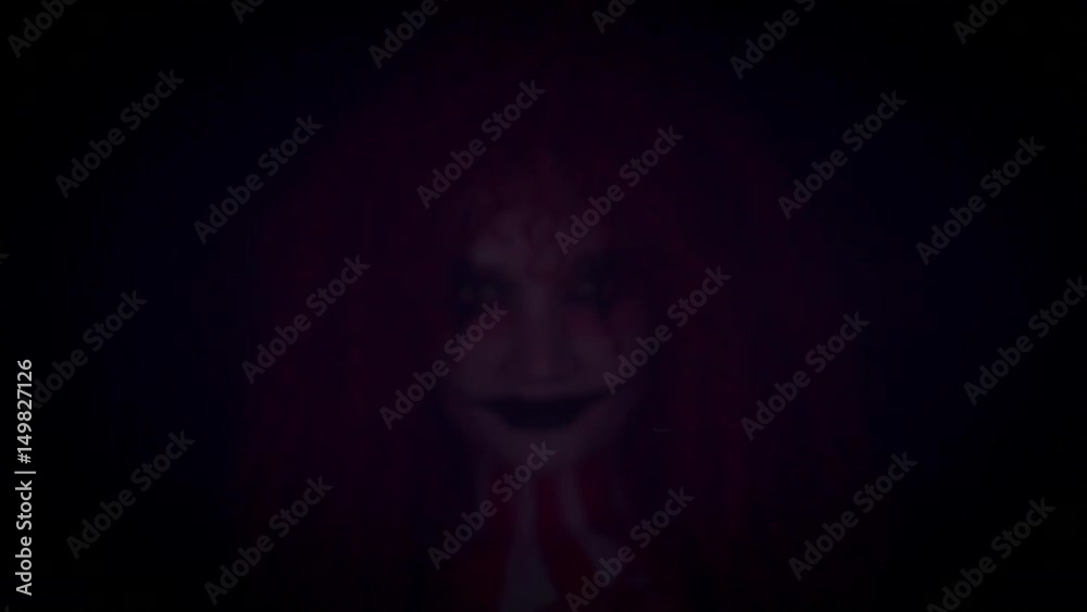 4k Halloween Horror Clown Woman Laughing Crazy 4k Halloween Horror Clown Woman Laughing Crazy
