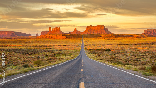 Monument Valley at sunrise. photo
