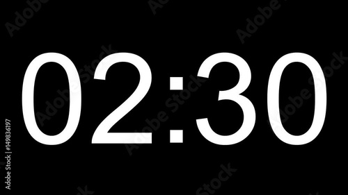 digital clock full 24h time-lapse