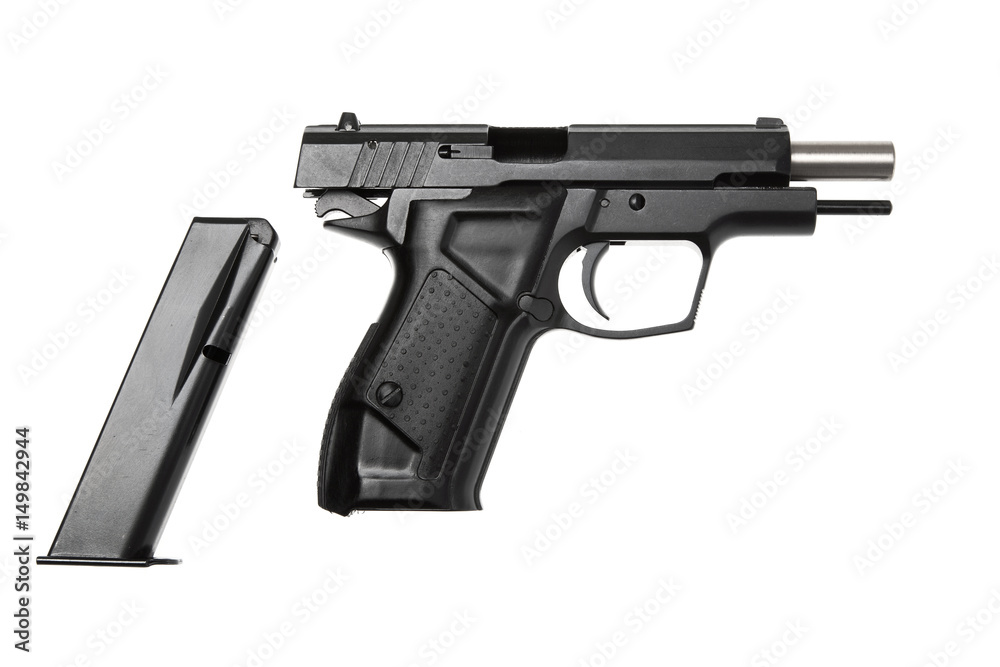 Pistol isolated on white Pistol isolated on white