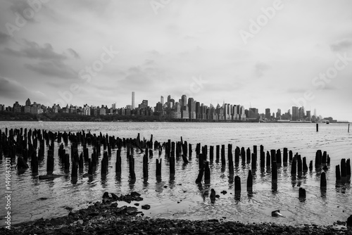Valokuvatapetti Skyline of Hudson river with Manhattan in the background